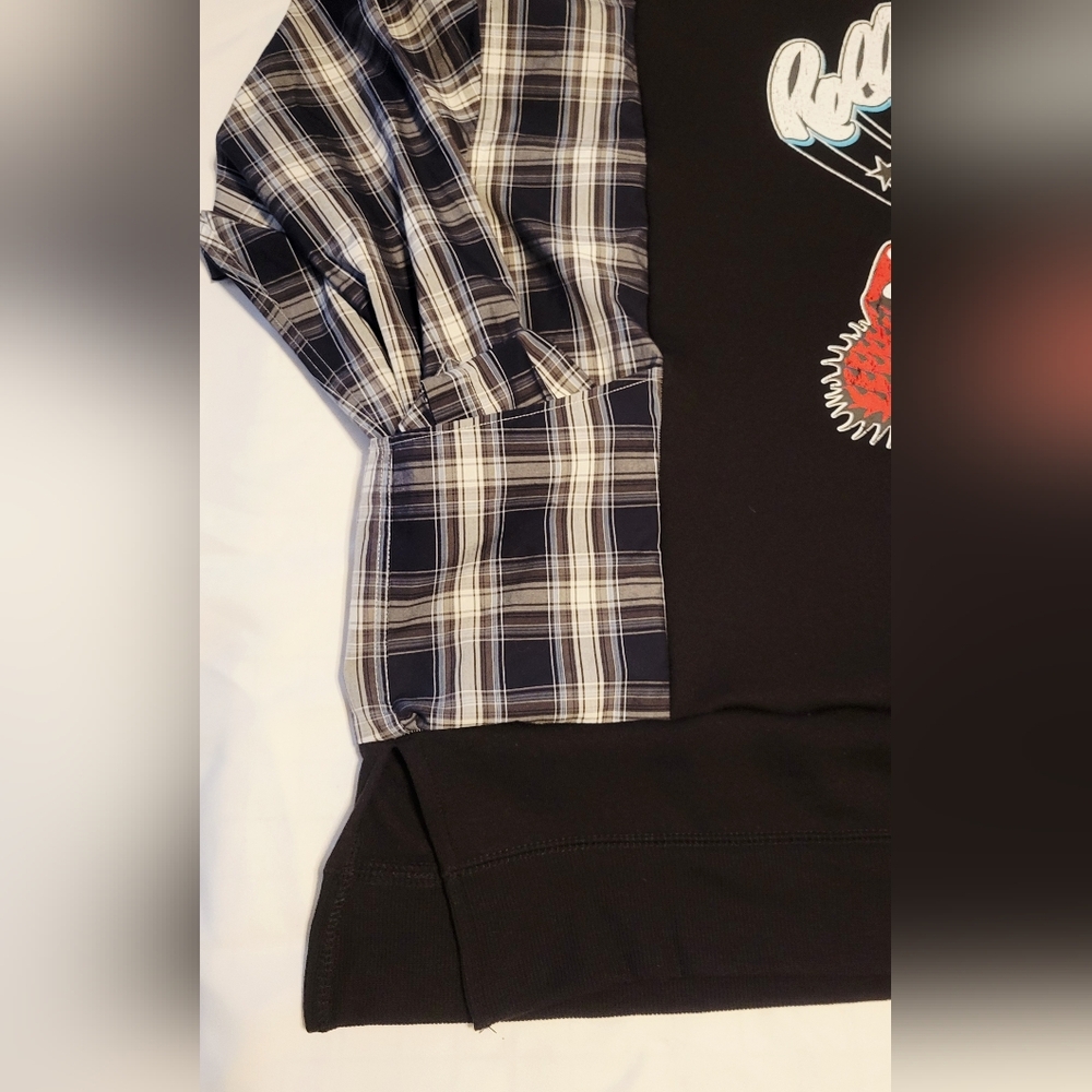 UPCYCLED REMADE REFASHIONED ROLLING STONES 90S SweatShirt XL/XXL - Picture 5 of 7